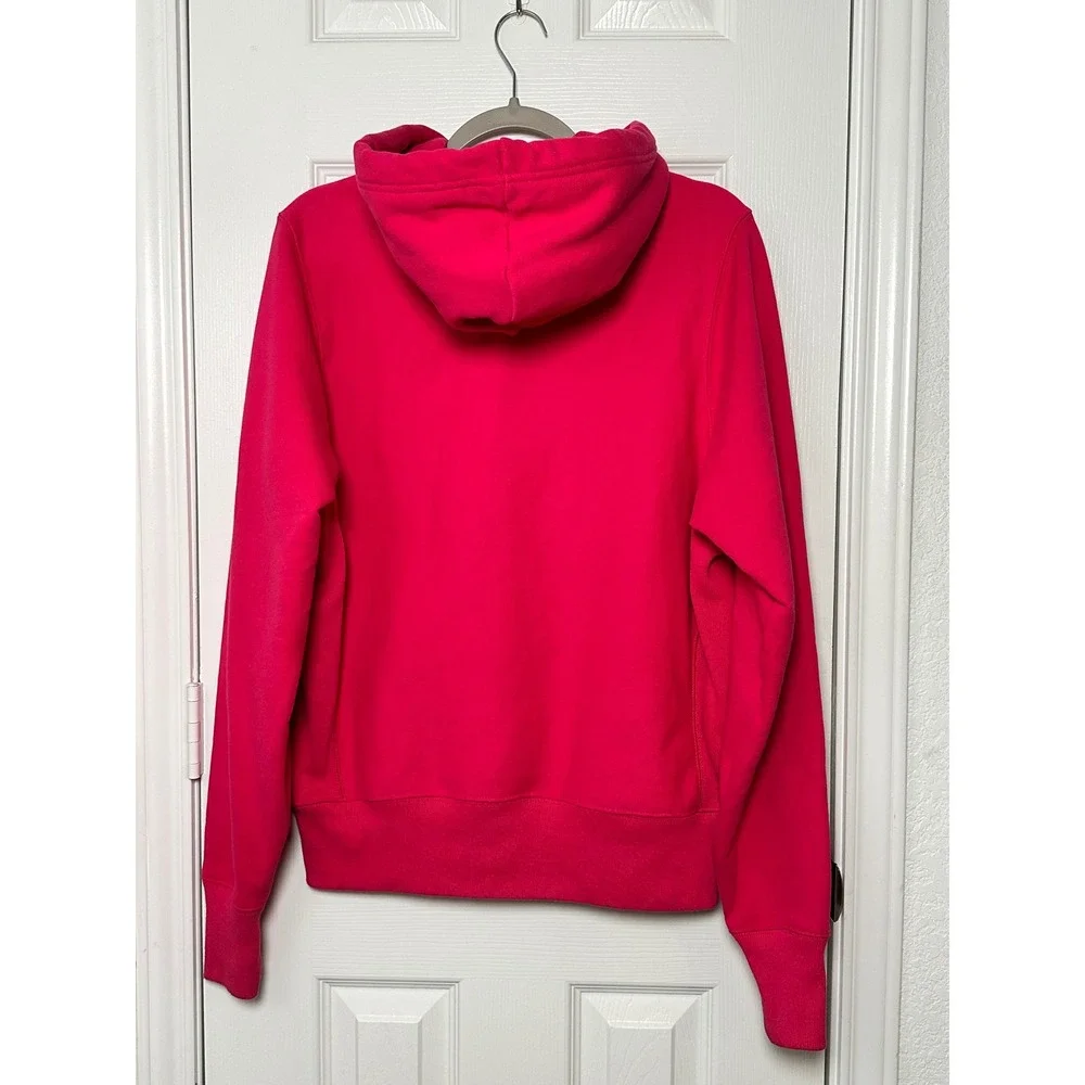 Champion Reverse Weave Magenta Pink Hoodie Sweatshirt Men's Sz Small Embroidered